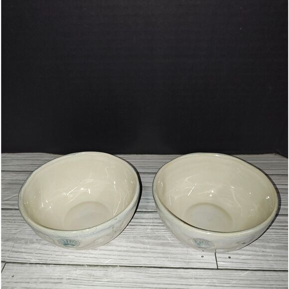 Home Studio Shoreline Collection 4.5" Berry Bowls Seashells Nautical Beach Ocean - Picture 1 of 7